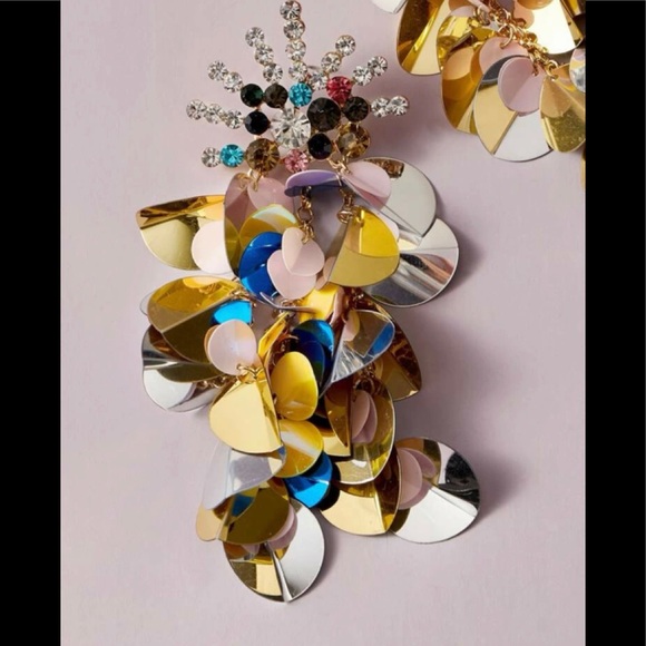 SOLD ✨ Multicolor Large Sequin Earrings - Picture 5 of 5